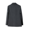 Blazer Women Gray Suit Jacket Autumn One Button Women's Suit Veste Femme