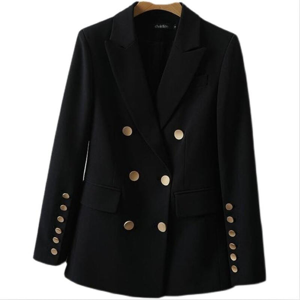 Blazer Women Spring Suit 2023 Suits Women's Western Style Blazers Short Slim Autumn Jacket Female Coat Black