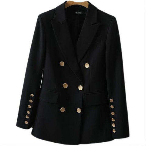 Blazer Women Spring Suit 2023 Suits Women's Western Style Blazers Short Slim Autumn Jacket Female Coat Black