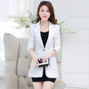 Blazer Women Suit 2022 New Long Sleeve Blazers Women Clothing Long Slim Spring And Autumn Suits Female Outerwear Blue