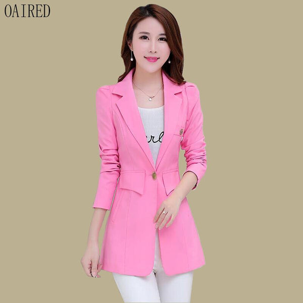 Blazer Women Suit 2022 New Long Sleeve Blazers Women Clothing Long Slim Spring And Autumn Suits Female Outerwear Blue