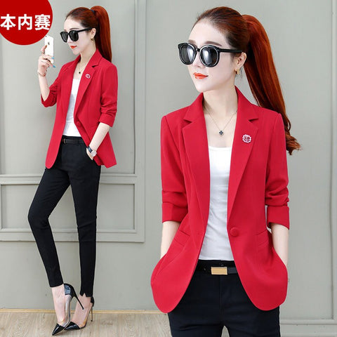 Blazer Women Suit Jacket Women's Summer Spring and Autumn Leisure Suit Short Top Veste Femme