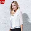 Blazer Women Suit Women's Summer White Chiffon Suit Coat Short Veste Femme