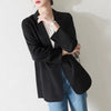 Blazer Women Summer Solid Elegant Korean Style Loose Long Sleeve Casual Outwear Chiffon Thin 2023 Cool Ins Streetwear Clothing