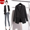 Blazer Women Women's Black Suit Fall Casual Suit Jacket Veste Femme