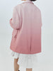 Blazer Women2023 Spring/summer Pink Gradient Irregular Bow Loose All-match Long Sleeve Suit Jacket Women's Oversized Jacket
