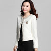 Blazer for Women Coats Autumn Vintage Diamonds Feminino Jackets Formal Lady Suit Office Work Wear Top Cardigans White,Black