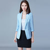 Blazers 2022 New Fashion Single Button Blazer Women Suit Jacket Green White Black Pink Blue Blaser Female Blazer Femme D0338