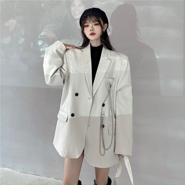 Blazers Women 2023 Elegant Loose Casual Long Sleeve Ladies All-match Korean Style Formal Trendy Daily Chic Spring Soft Outerwear