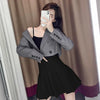 Blazers Women 3 Colors Cropped Outwear Casual Korean Style Spring Design Female All-match Chic Solid Button Popular Ins
