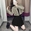 Blazers Women 3 Colors Cropped Outwear Casual Korean Style Spring Design Female All-match Chic Solid Button Popular Ins