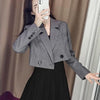 Blazers Women 3 Colors Cropped Outwear Casual Korean Style Spring Design Female All-match Chic Solid Button Popular Ins