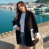 Blazers Women All-match Pockets Sweet Outwear Spring BF Thin Daily Korean Simple Classic College Solid Tunic Soft Loose Harajuku