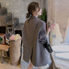Blazers Women Back-slit Loose Design Daily Cool Ulzzang Streetwear Cozy College Young Spring Trendy Simple Elegant Sale