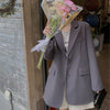 Blazers Women Back-slit Loose Design Daily Cool Ulzzang Streetwear Cozy College Young Spring Trendy Simple Elegant Sale