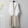 Blazers Women Baggy Thin Summer Comfortable Leisure Notched Chiffon Cozy Elegant Solid Sun-proof Daily Young Ladies Ins