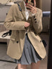 Blazers Women Casual Pure All-match Minimalist Design Classic Retro Ladies Spring Loose Korean Style Basic Office Daily