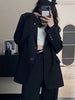 Blazers Women Casual Pure All-match Minimalist Design Classic Retro Ladies Spring Loose Korean Style Basic Office Daily