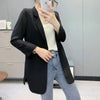 Blazers Women Chiffon Korean Outwear Spring Sunscreen Loose Without Placket Solid Simple Long All-match Soft Streetwear