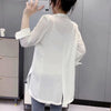 Blazers Women Chiffon Korean Outwear Spring Sunscreen Loose Without Placket Solid Simple Long All-match Soft Streetwear