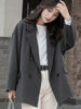 Blazers Women Classic Loose Casual Daily Minimalist Pure Ladies Spring Basic Temperament All-match Korean Style Office