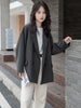 Blazers Women Classic Loose Casual Daily Minimalist Pure Ladies Spring Basic Temperament All-match Korean Style Office