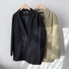 Blazers Women College Casual Trendy Simple Clothing Ladies Ins Outwear Chic Solid Notched Spring Loose Temperament All-match