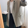 Blazers Women College Casual Trendy Simple Clothing Ladies Ins Outwear Chic Solid Notched Spring Loose Temperament All-match