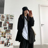 Blazers Women Cool Girls Boyfriend Ulzzang Chic Pockets Loose Student Casual Hip Hop Punk Stylish All-match Solid Simple Outwear