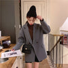 Blazers Women Double Breasted Fresh Preppy Style Loose Leisure All-match Spring Tops Lovely Ulzzang Chic Ins Outwear