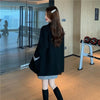 Blazers Women Double-breasted Plaid Loose Pockets Spliced Korean Khaki Button Office High-quality Stylish Spring Chic