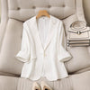 Blazers Women Elegant Simple Classic Summer S-3XL Outwear All-match Office Lady Leisure Soft Temperament Popular Chic Ulzzang