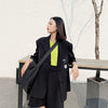 Blazers Women Half Sleeve Outwear Temperament Design Streetwear Summer Korean Style Loose Bf Casual Hip Hop Femme Chic