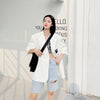 Blazers Women Half Sleeve Outwear Temperament Design Streetwear Summer Korean Style Loose Bf Casual Hip Hop Femme Chic