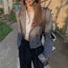Blazers Women Houndstooth Outwear Notched High Street Design Spring Black Cropped Elegant Aesthetic All-match Lady Chic Clothes