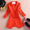 Blazers Women Jackets Blazer Casual Outerwear Linen Plus Size 3XL Women Blazer Feminino