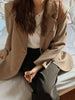 Blazers Women Korean Style Gentle Temperament Loose Leisure Outwear Spring Office Ladies Basic Design Streetwear Clothes
