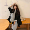 Blazers Women Korean Style Minimalist Solid Outwear Loose Elegant Retros Office Lady Casual Spring Autumn Students Chic