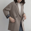 Blazers Women Long Sleeve Drop-shoulder Lazy Outerwear Elegant Ins S-3XL BF Casual Daily Japanses Style Harajuku All-match Mujer