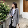 Blazers Women Long Sleeve Outerwear Leisure Office Ladies All-match Korean Style Mujer Fashionable Ulzzang Popular Spring Solid