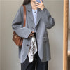 Blazers Women Long Sleeve Outerwear Leisure Office Ladies All-match Korean Style Mujer Fashionable Ulzzang Popular Spring Solid