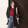 Blazers Women Loose Casual Double Breasted  All-match Elegant Fitting Trendy Ulzzang Outwear Lady Spring Fall Clothes