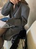 Blazers Women Loose Design Minimalist Pure All-match Streetwear Casual Spring Personality Retro Classic Ulzzang Ladies Notched