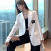 Blazers Women Loose Temperament High Street Stylish Daily Korean Version Leisure Long Sleeve Autumn All-match Clothing Retro New