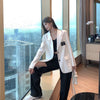 Blazers Women Loose Temperament High Street Stylish Daily Korean Version Leisure Long Sleeve Autumn All-match Clothing Retro New