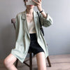 Blazers Women Loose Thin Summer Sun-proof Leisure Cool Chic Retro Harajuku Holiday BF All-match Daily Mujer Gentle Youth Simple