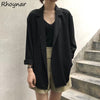 Blazers Women Loose Thin Summer Sun-proof Leisure Cool Chic Retro Harajuku Holiday BF All-match Daily Mujer Gentle Youth Simple