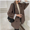 Blazers Women Minimalist Solid Outwear Loose Elegant Retro Official High Street Feminine All-match Spring Comfortable