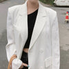 Blazers Women Neutral 2022 Trendy All-match Solid Loose Buttons Ladies Simple Casual Basic Street Style Ulzzang Cool Comfortable