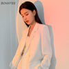 Blazers Women Neutral 2022 Trendy All-match Solid Loose Buttons Ladies Simple Casual Basic Street Style Ulzzang Cool Comfortable